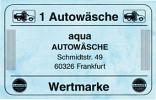 Zehnerwertmarken Autowäsche