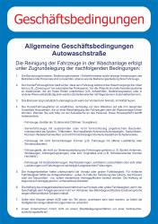 AGB-Schilder & Folien (Autowaschanlagen)
