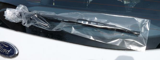 Plastikhüllen/Saugnäpfe für Heckscheibenwischer