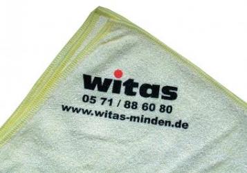Tücher mit Firmeneindruck/Werbetext