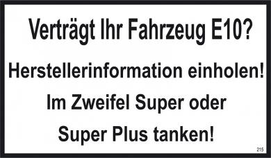 Verträgt Ihr Fahrzeug E10? 