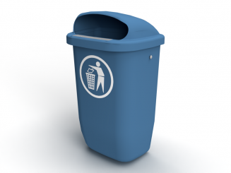 Abfallbehälter nach DIN 30713 mit Haube 