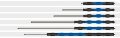 Strahlrohre "easyturn ST-9.4" mit drehbarer Isolierung, Farbe schwarz/blau 