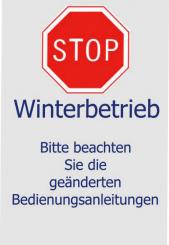 Einleger "Winterbetrieb" 