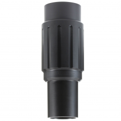 Kombi-Schlauchmuffe, drehbar, DN 38, Kunststoff schwarz 