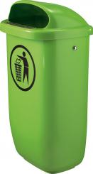 Abfallbehälter nach DIN 30713 mit Haube 