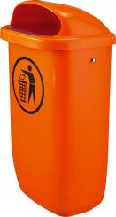 Abfallbehälter nach DIN 30713 mit Haube 