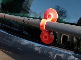 Saugnäpfe, weich, extra langer Steg, rot (Made in Germany) 100 Stück