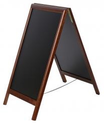 Gehwegtafeln mit Holzrahmen, dunkelbraun 