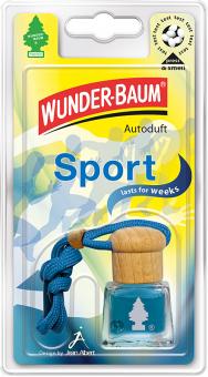 4 Wunderbaum Auto-Duftflakons "Sport" 