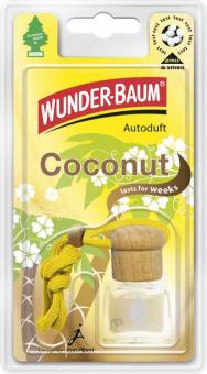 4 Wunderbaum Auto-Duftflakons "Coconut" 
