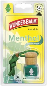 4 Wunderbaum Auto-Duftflakons "Menthol" 