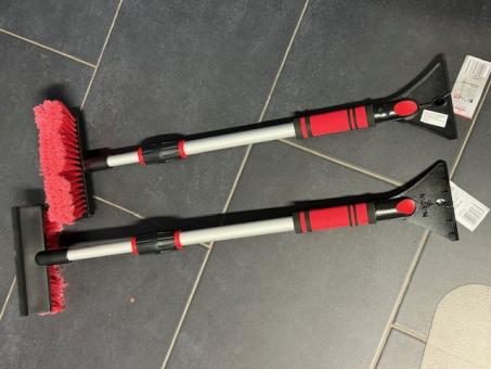 3 Teleskop-Eisschaber/Schneebesen von NIGRIN 