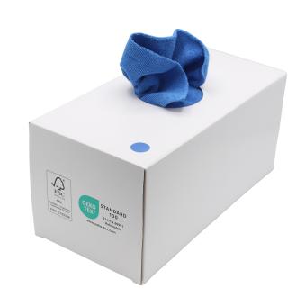 Mikrofasertuch "Soft" in Spenderbox, 50 Stück grün