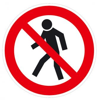 Für Fußgänger verboten 