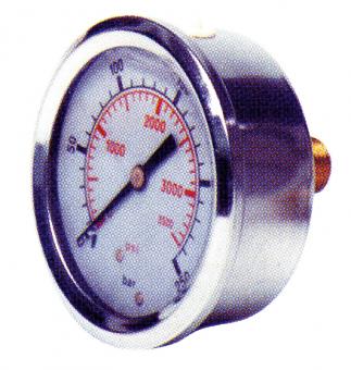 Manometer, Anschluss hinten (R 1/4"-AG) 0-250 bar; 0-4.000 psi