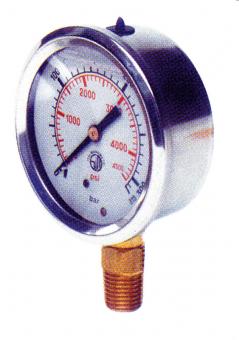 Manometer, Anschluss unten (R 1/4"-AG) 0-160 bar; 0-2.500 psi