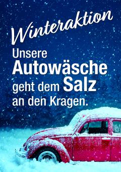 Plakat Autowäsche "Winter" 