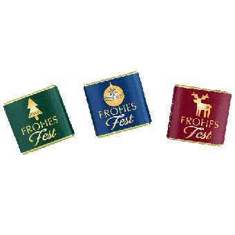 1200 Täfelchen "Frohe Weihnachten" (5 g) 