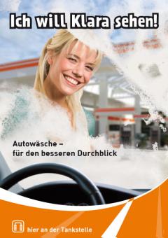 Plakat "Autowäsche" 