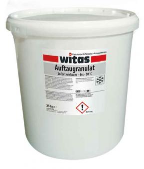 25 kg witas Auftaugranulat, bis -50° C, Auftaugranulat mit Anti-Rutsch Effekt 18 Großeimer á 25 kg (Hobbock)