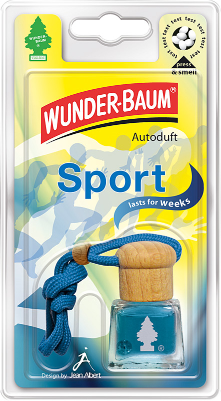 witas b2b-Shop, 4 Wunderbaum Auto-Duftflakons Sport