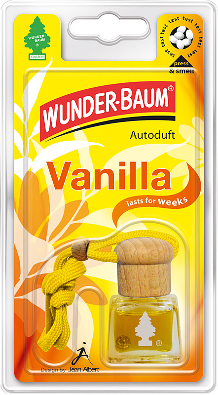 witas b2b-Shop, 4 Wunderbaum Auto-Duftflakons Vanilla